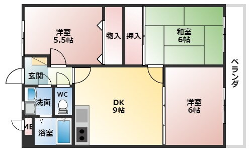 大阪府柏原市旭ケ丘２ 河内国分駅 3DK アパート 賃貸物件詳細