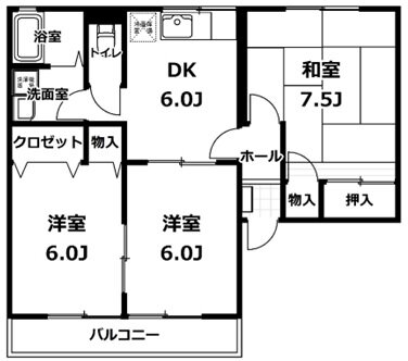 シティハイムメロディ 2階 3DK 賃貸物件詳細