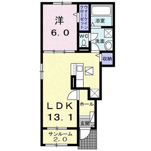 ヴィルド希羽ＩＩ 1階 1LDK 賃貸物件詳細