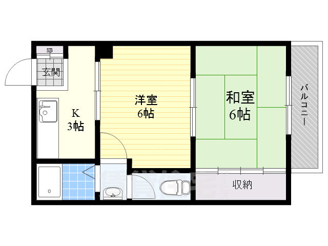 吉村マンション（旧村上マンション） 4階 2K 賃貸物件詳細