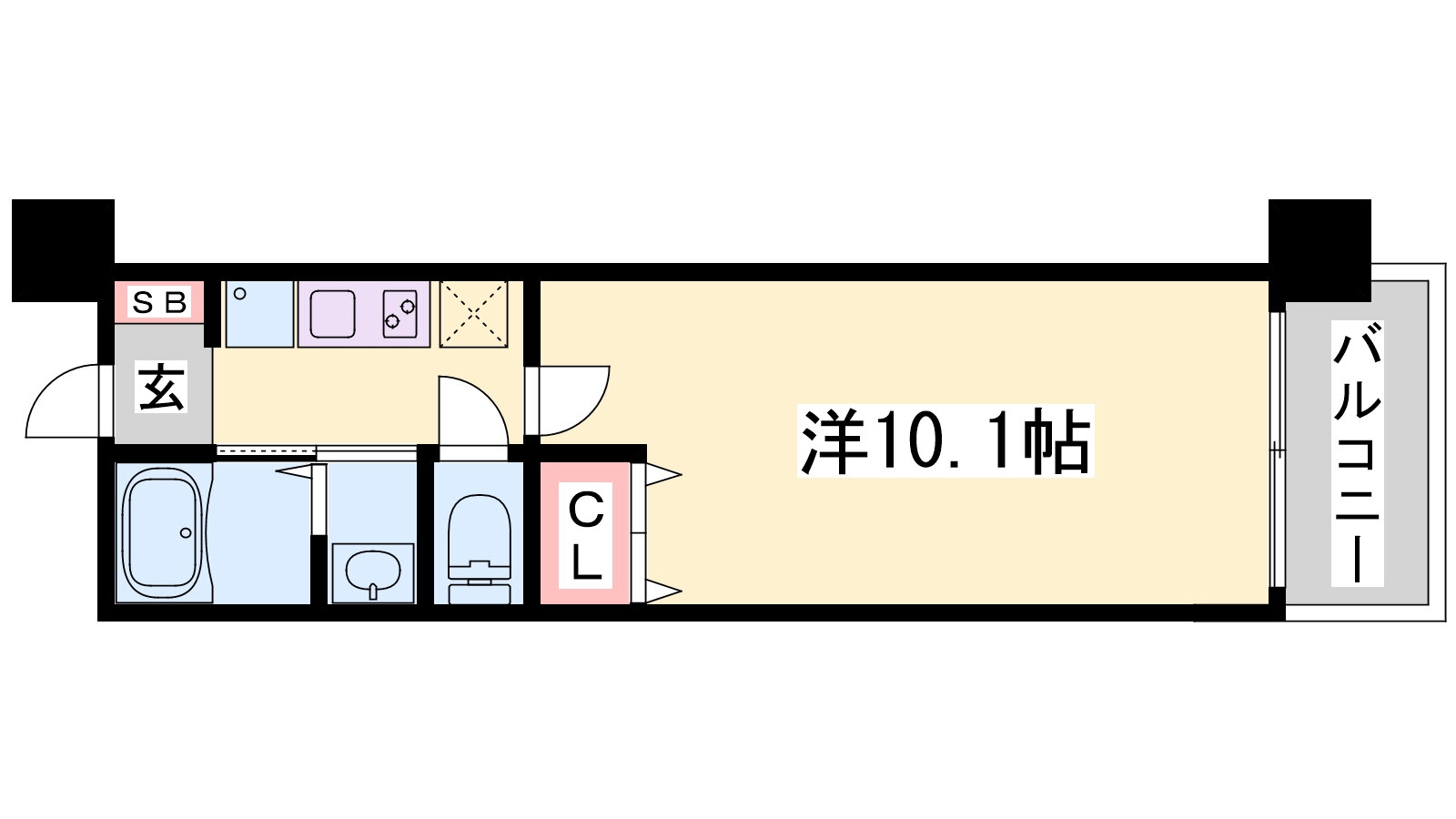 兵庫県神戸市中央区磯上通３ 貿易センター駅 1K マンション 賃貸物件詳細