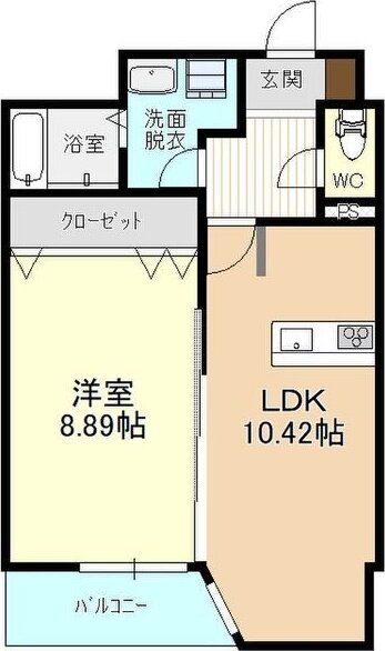 栃木県宇都宮市元今泉２ 東宿郷駅 1LDK マンション 賃貸物件詳細