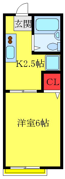 東京都北区上十条２ 十条駅 1K アパート 賃貸物件詳細