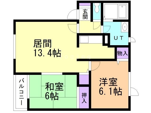 北海道札幌市東区北五十条東１５ 栄町駅 2LDK アパート 賃貸物件詳細