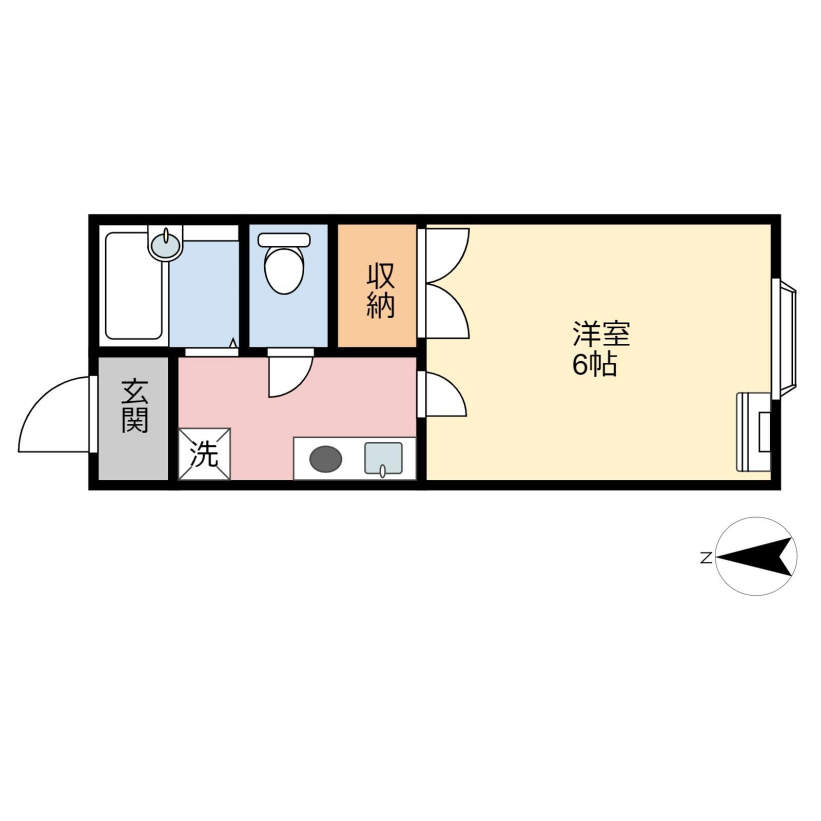 兵庫県姫路市北平野南の町 姫路駅 1K アパート 賃貸物件詳細
