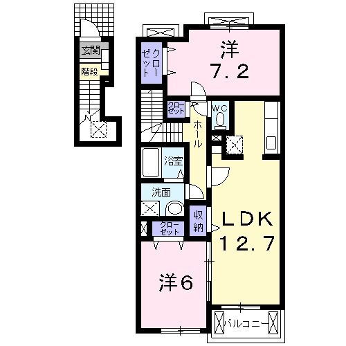 愛知県西尾市国森町郷蔵南 西尾駅 2LDK アパート 賃貸物件詳細