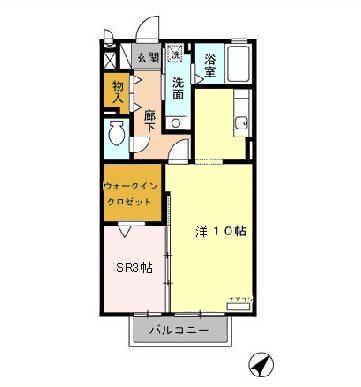 愛知県愛知郡東郷町大字和合字芦廻間 赤池駅 1LDK アパート 賃貸物件詳細