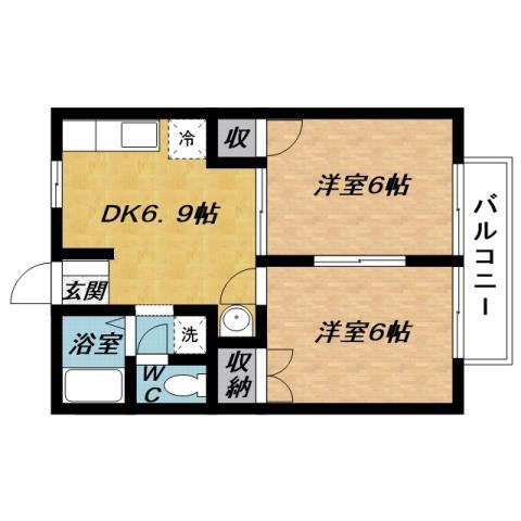 三重県名張市鴻之台３番町 名張駅 2DK アパート 賃貸物件詳細