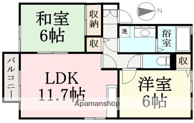 福井県坂井市丸岡町今福 丸岡駅 2LDK アパート 賃貸物件詳細
