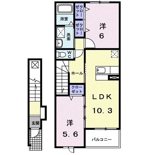 愛知県豊橋市牟呂町字内田 豊橋駅 2LDK アパート 賃貸物件詳細