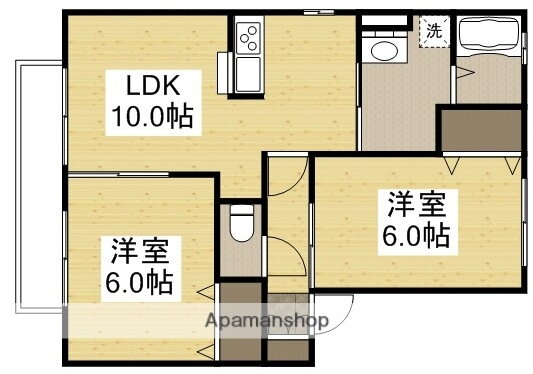 岡山県倉敷市平田 倉敷駅 2LDK アパート 賃貸物件詳細