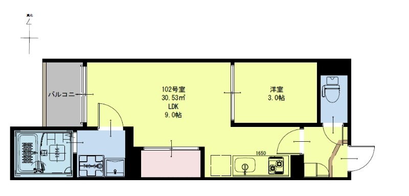 宮城県仙台市宮城野区宮千代２ 卸町駅 1LDK アパート 賃貸物件詳細