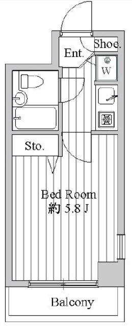 シーサイドビラ鵠沼 3階 1K 賃貸物件詳細