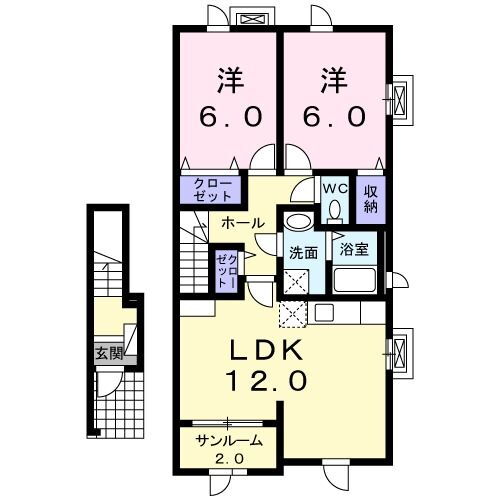 新潟県長岡市中沢１ 長岡駅 2LDK アパート 賃貸物件詳細