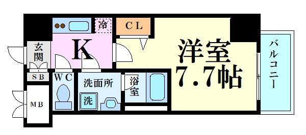 大阪府大阪市中央区南新町２ 谷町四丁目駅 1K マンション 賃貸物件詳細