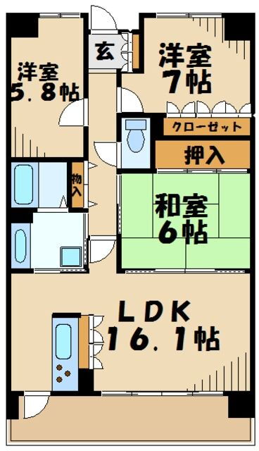 神奈川県横浜市青葉区松風台 青葉台駅 3LDK マンション 賃貸物件詳細