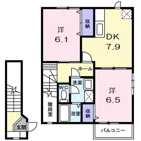 滋賀県彦根市八坂町 南彦根駅 2DK アパート 賃貸物件詳細