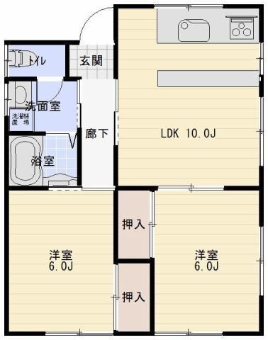 岩手県盛岡市大新町 2LDK アパート 賃貸物件詳細