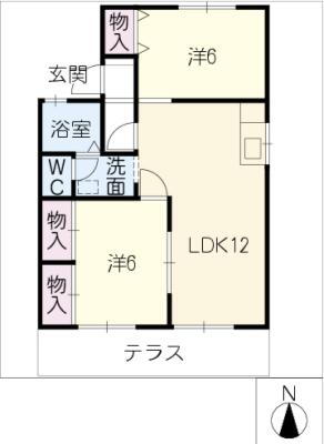 愛知県一宮市今伊勢町馬寄字中坪 石刀駅 2LDK アパート 賃貸物件詳細