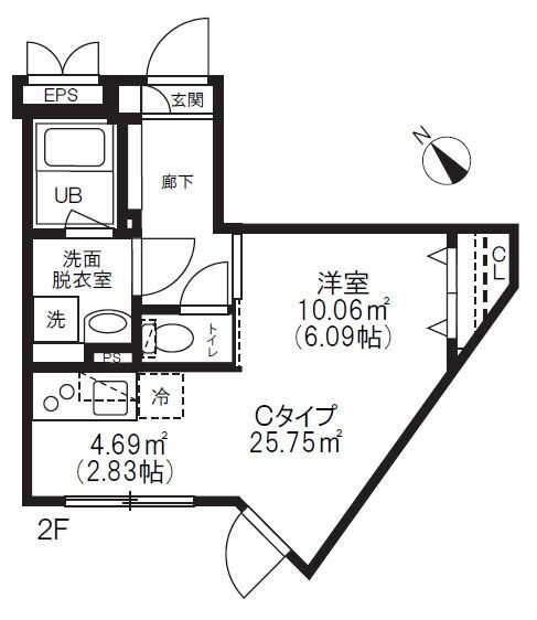 アルティザ氷川台 2階 ワンルーム 賃貸物件詳細