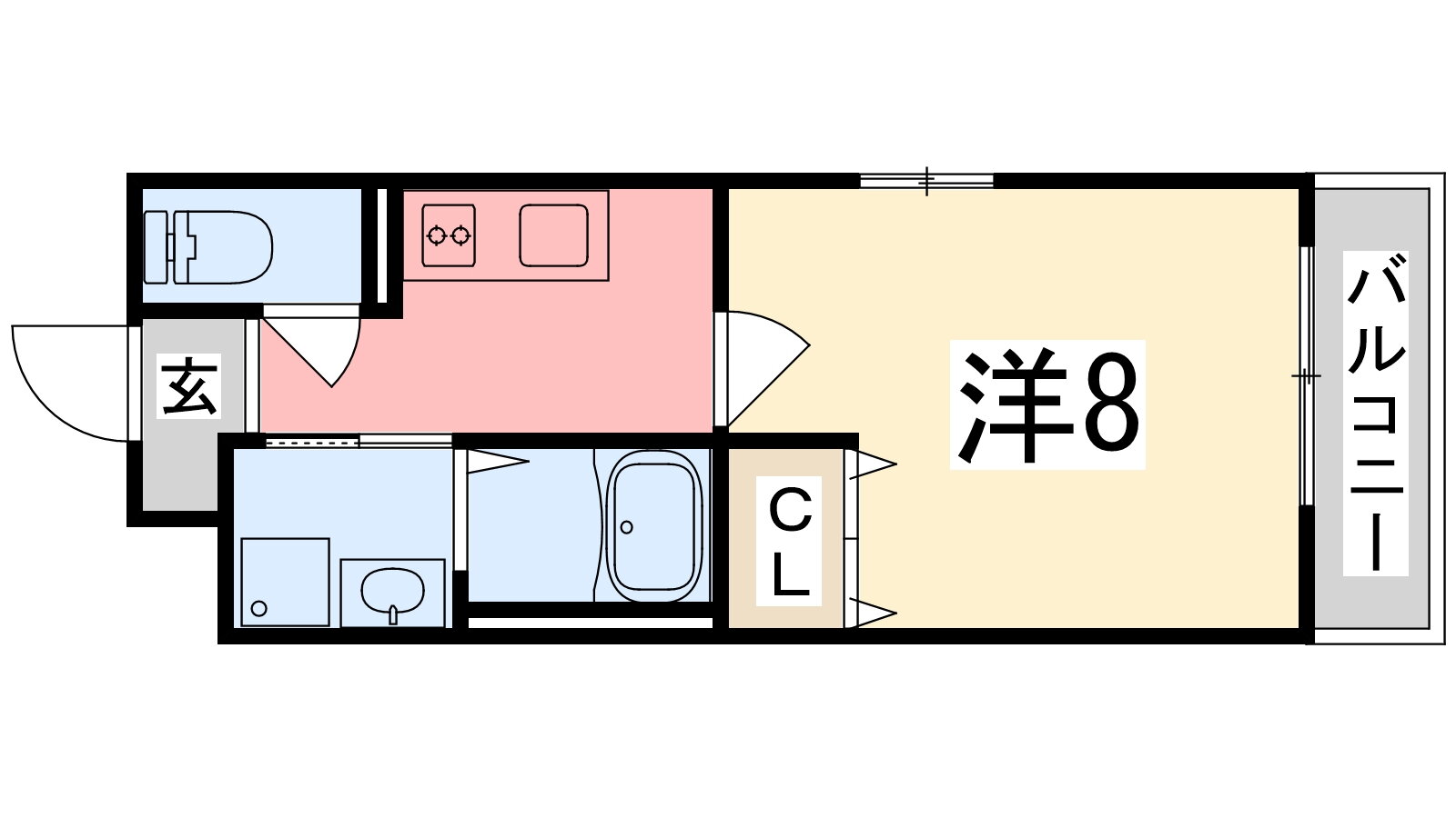 兵庫県姫路市飾磨区城南町１ 英賀保駅 1K マンション 賃貸物件詳細