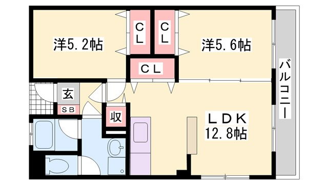 兵庫県姫路市豊沢町 姫路駅 2LDK マンション 賃貸物件詳細