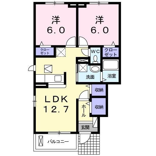茨城県つくば市観音台１ みどりの駅 2LDK アパート 賃貸物件詳細