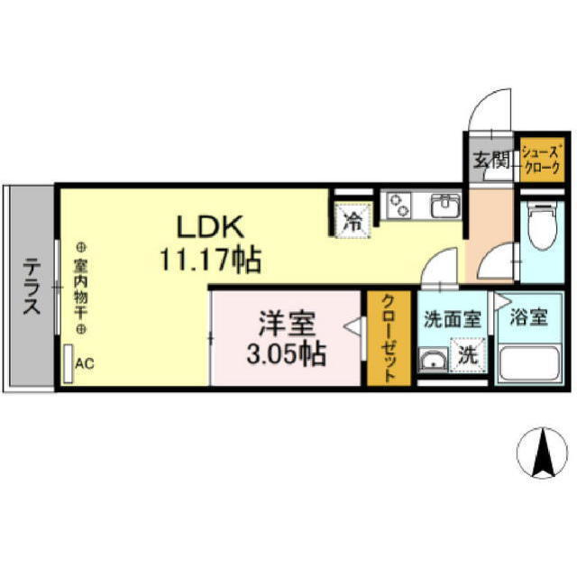 岐阜県岐阜市一松道２ 名鉄岐阜駅 1LDK アパート 賃貸物件詳細