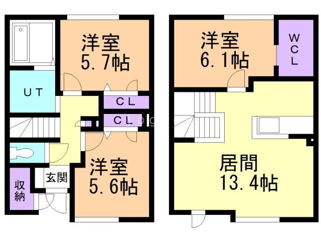 北海道札幌市清田区平岡八条３ 大谷地駅 3LDK 一戸建て 賃貸物件詳細