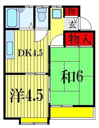 千葉県船橋市北本町１ 船橋駅 2DK アパート 賃貸物件詳細