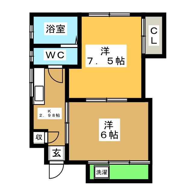 エルアパート 1階 2K 賃貸物件詳細