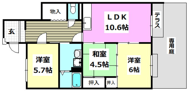 大阪府吹田市清水 公園東口駅 3LDK マンション 賃貸物件詳細