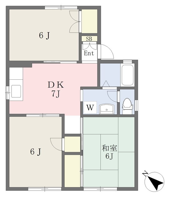 もみじハイツ 1階 3DK 賃貸物件詳細