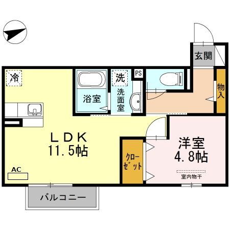 福岡県北九州市小倉北区宇佐町２ 香春口三萩野駅 1LDK アパート 賃貸物件詳細