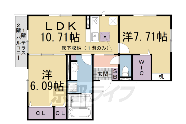 滋賀県大津市滋賀里１ 滋賀里駅 2LDK アパート 賃貸物件詳細