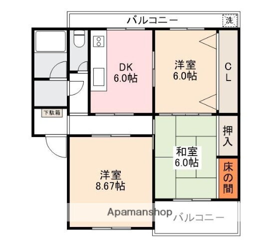 香川県高松市香西南町 香西駅 3DK マンション 賃貸物件詳細