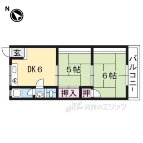 滋賀県野洲市久野部 野洲駅 2DK アパート 賃貸物件詳細