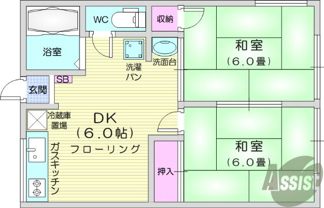 宮城県仙台市青葉区小田原５ 東照宮駅 2DK アパート 賃貸物件詳細