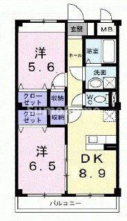 兵庫県神戸市東灘区岡本８ 岡本駅 2DK アパート 賃貸物件詳細