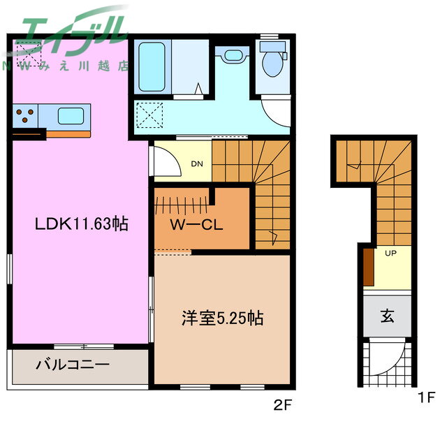 三重県三重郡川越町大字南福崎 川越富洲原駅 1LDK アパート 賃貸物件詳細