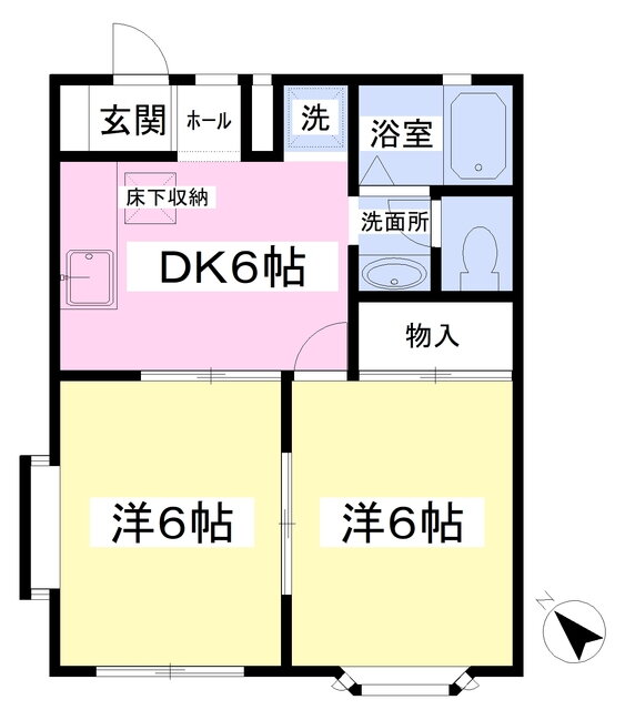 千葉県四街道市和良比 四街道駅 2DK アパート 賃貸物件詳細