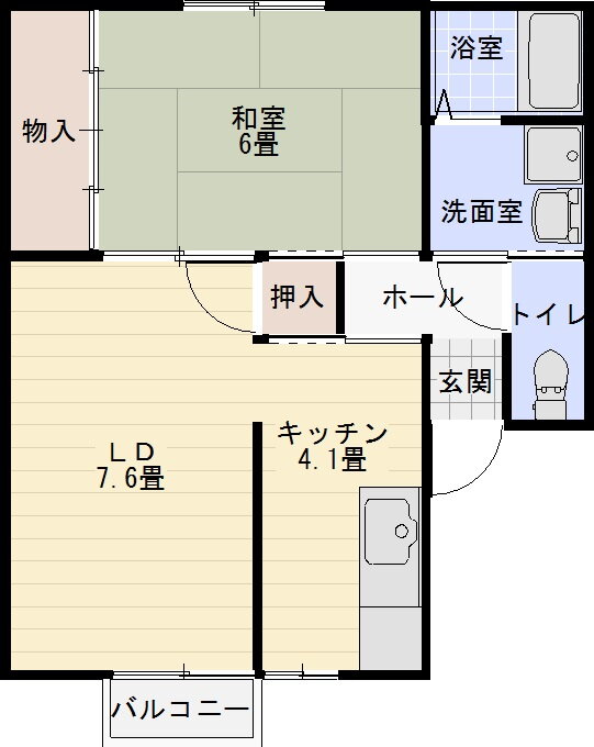 秋田県秋田市東通３ 秋田駅 2K アパート 賃貸物件詳細