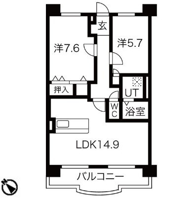 愛知県名古屋市守山区吉根２ 春日井駅 2LDK マンション 賃貸物件詳細