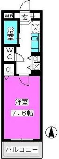 福岡県福岡市中央区荒戸３ 唐人町駅 1K マンション 賃貸物件詳細