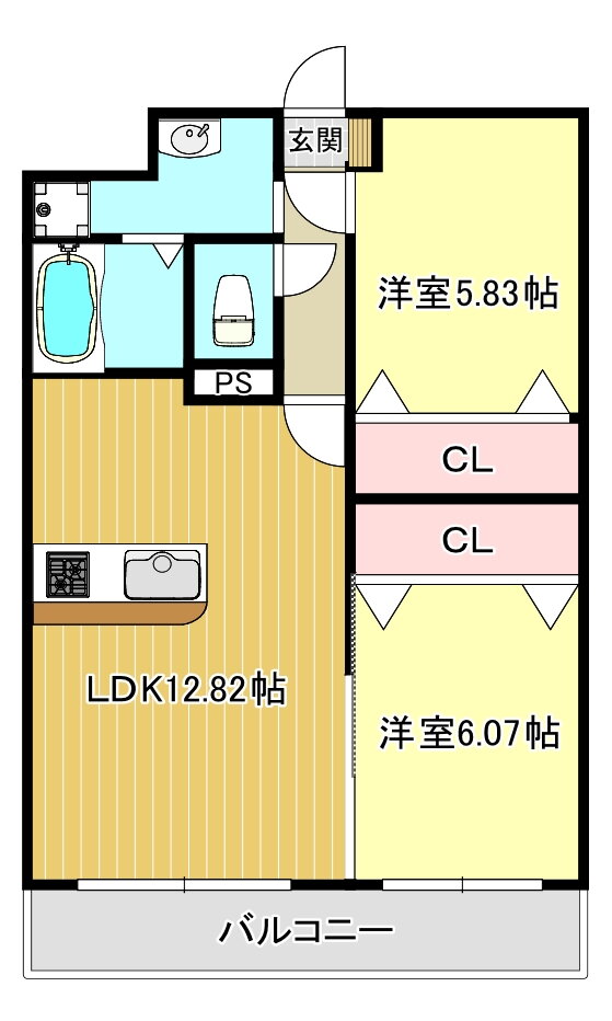 第４９川崎ビル 2階 2LDK 賃貸物件詳細