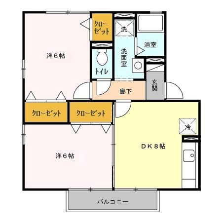 茨城県つくば市松代４ つくば駅 2DK アパート 賃貸物件詳細