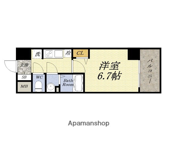 大阪府大阪市西区九条１ 九条駅 1K マンション 賃貸物件詳細