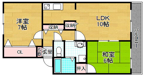大阪府枚方市津田駅前２ 津田駅 2LDK アパート 賃貸物件詳細