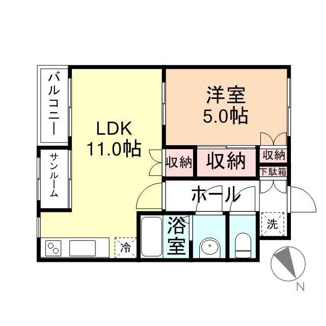 富山県高岡市本郷２ 高岡駅 1LDK マンション 賃貸物件詳細