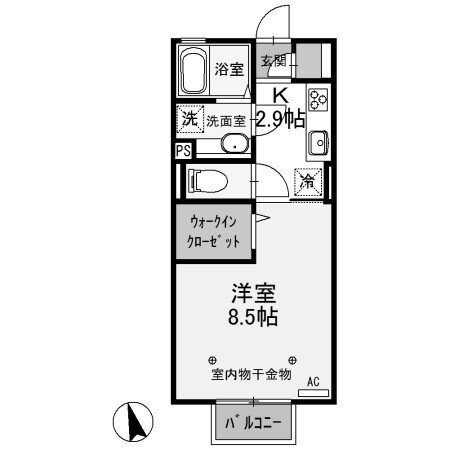 茨城県古河市上辺見 古河駅 1K アパート 賃貸物件詳細
